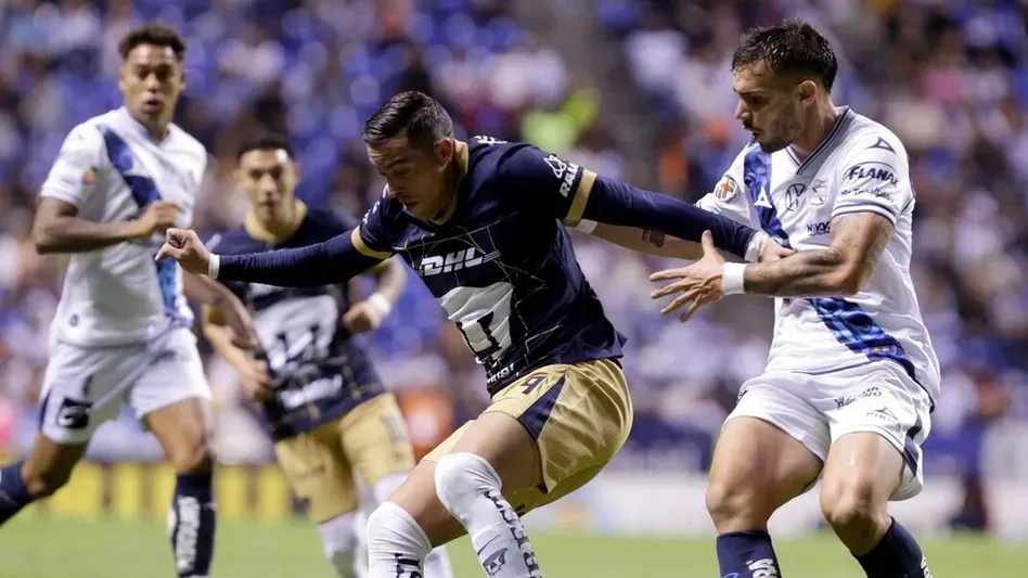Puebla sufre remontada 3-2 contra Pumas