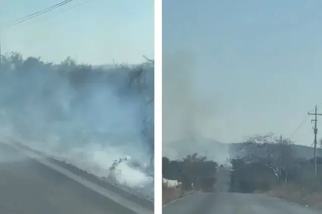 Incendios de pastizal en Molcaxac: reportan 7 siniestros hacia Tepexi