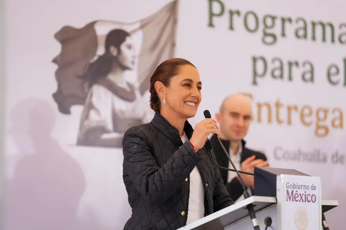 Claudia Sheinbaum entrega viviendas para el Bienestar en Monclova