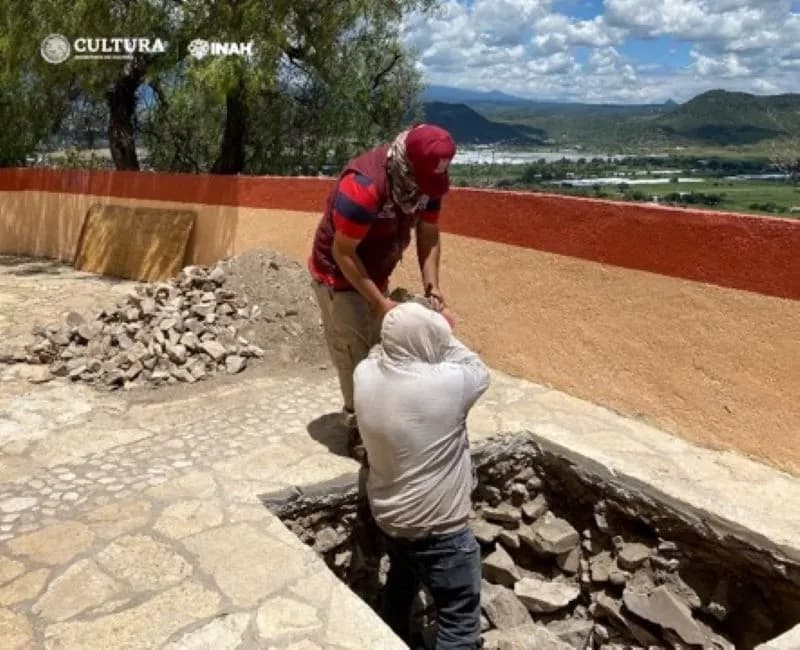 INAH excava en Atlixco para determinar dimensiones de muro prehispánico