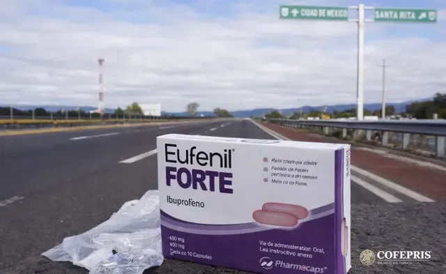 Cofepris alerta de robo de ibuprofeno en la autopista México-Puebla