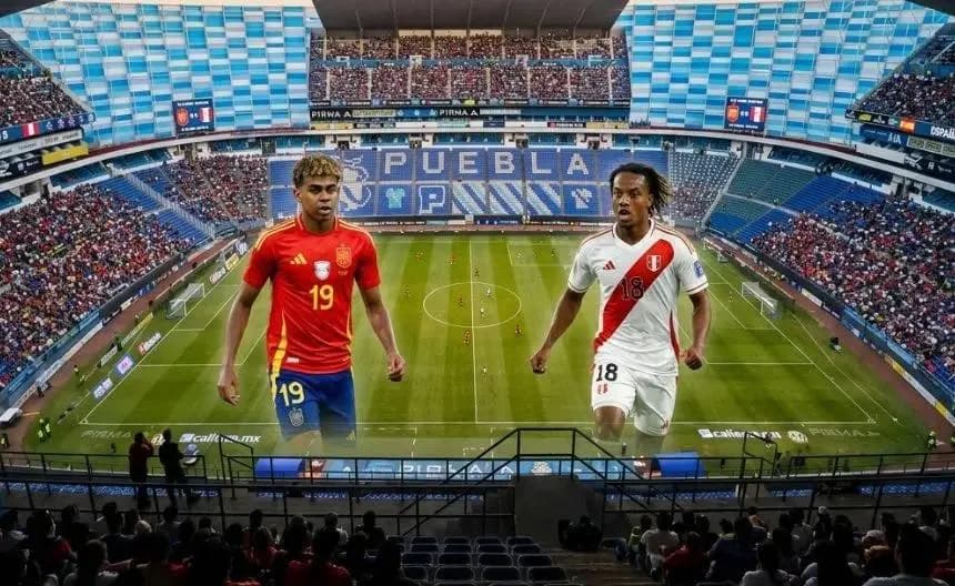Partido España vs Perú será las 20:00 horas en el Estadio Cuauhtémoc