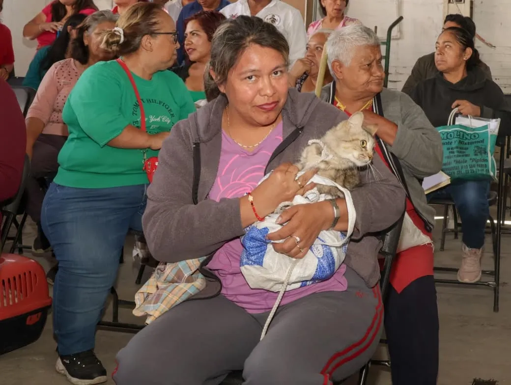Acercan servicios gratuitos de bienestar animal a San Pablo Xochimehuacan