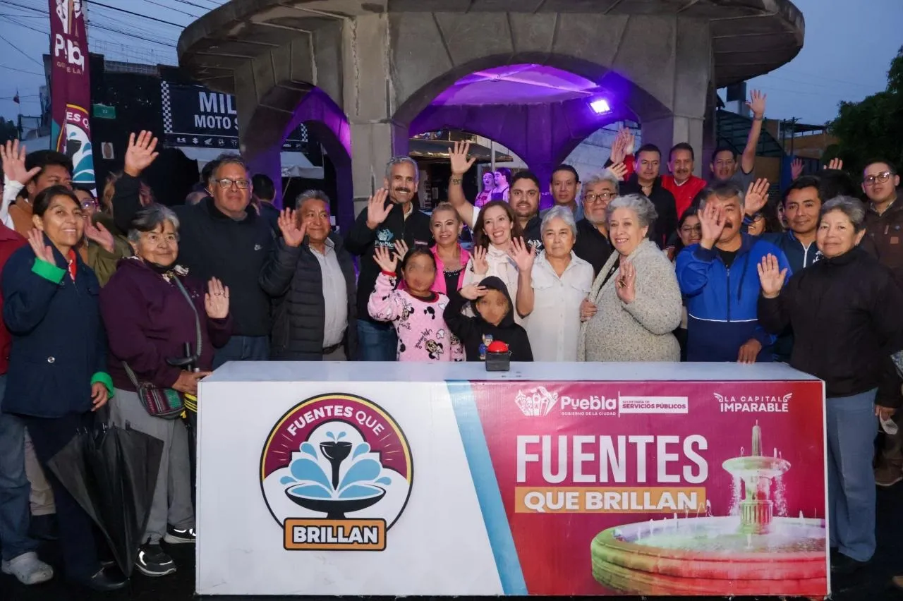 Inauguran mantenimiento integral a la Fuente de los Muñecos