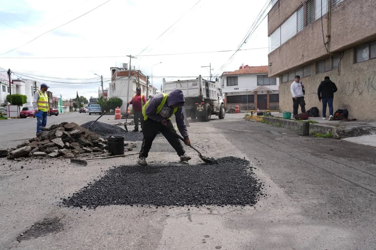Supervisan trabajos del programa “BacheAndo” Puebla en Villa Posadas