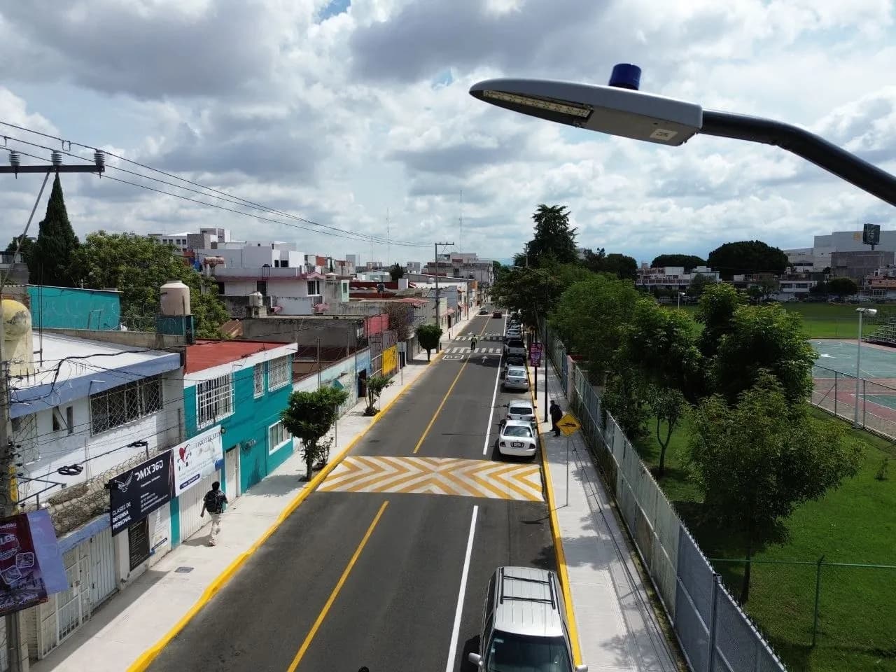 Entregan rehabilitación vial en la Junta Auxiliar de San Baltazar Campeche