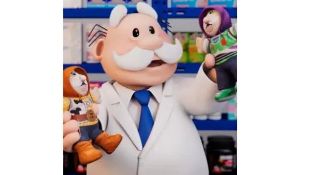 Peluche Dr. Simi inspirado en Toy Story 5 ya tiene precio y fecha de venta