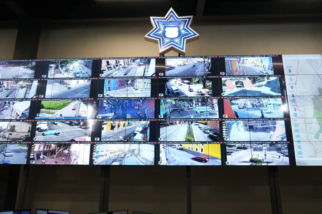 Supervisan avances de Puebla 360 y labores de videovigilancia