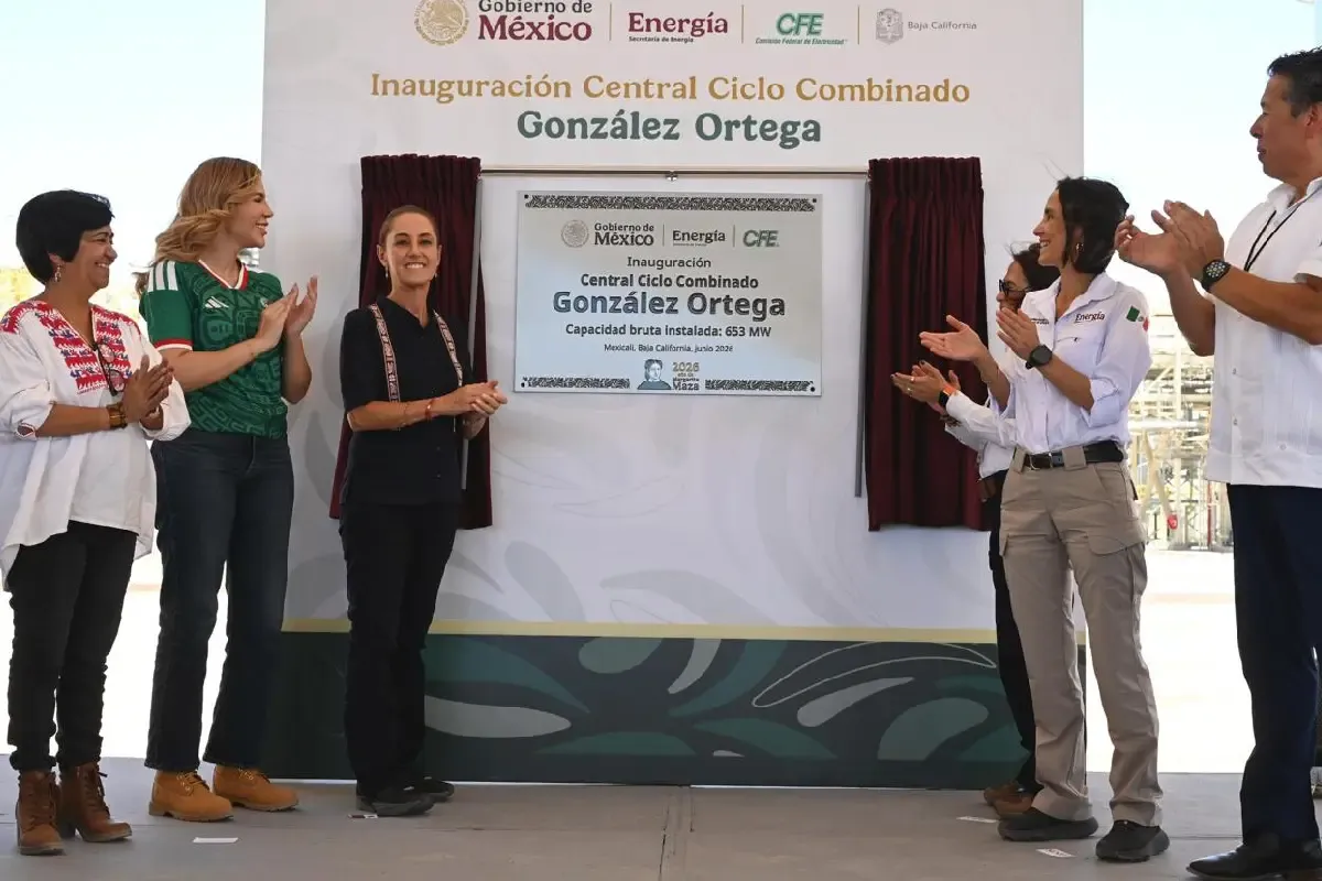 Sheinbaum inaugura Central Ciclo Combinado de CFE en Mexicali