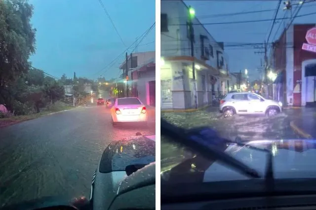 Lluvias intensas causan afectaciones en Atlixco e Izúcar de Matamoros