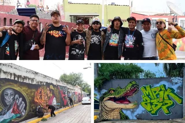Artistas urbanos convierten “La Sole” en un nuevo lienzo cultural de Atlixco