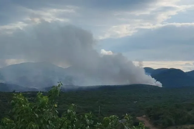 Incendio consume basurero de Acatlán; esperan apoyo de brigadas estatales