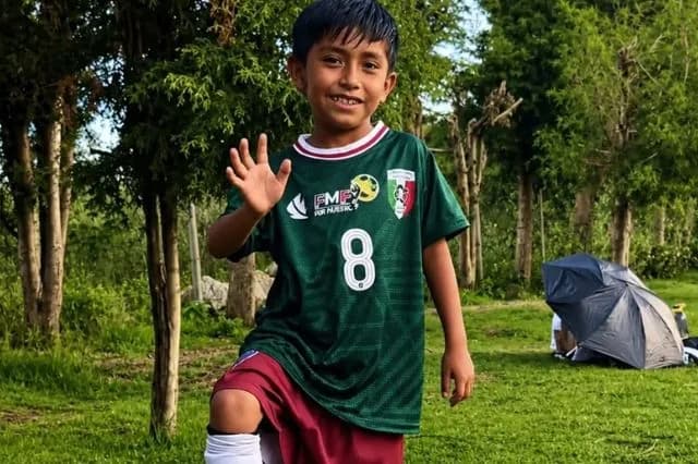 Ángel, el niño de Coronango que ya representa a México
