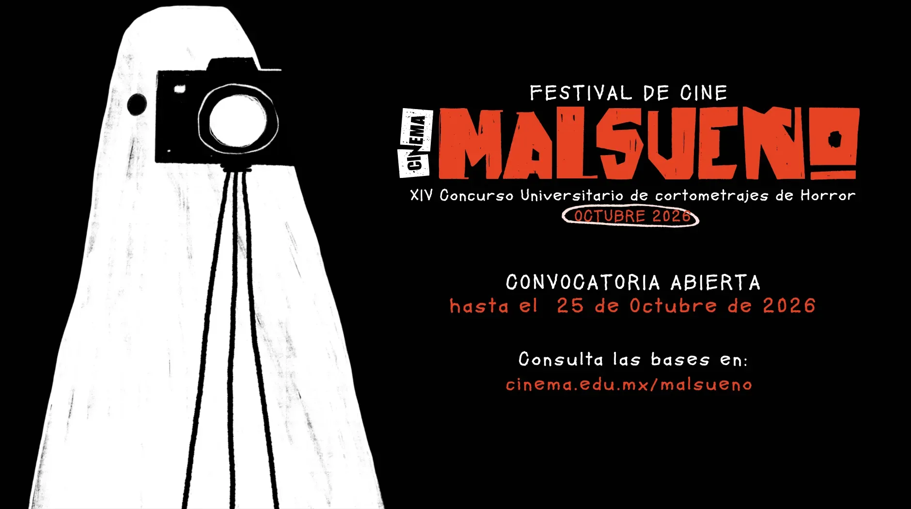 Puebla busca cortometrajes de terror para el Festival Malsueño 2026