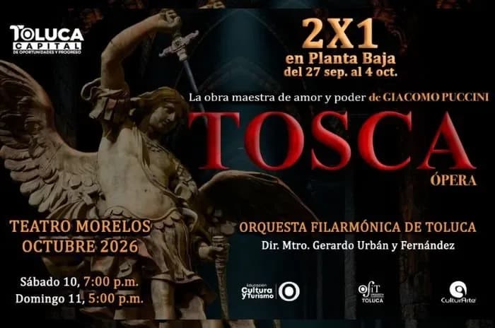 Toluca llevará “Tosca” de Puccini al Teatro Morelos