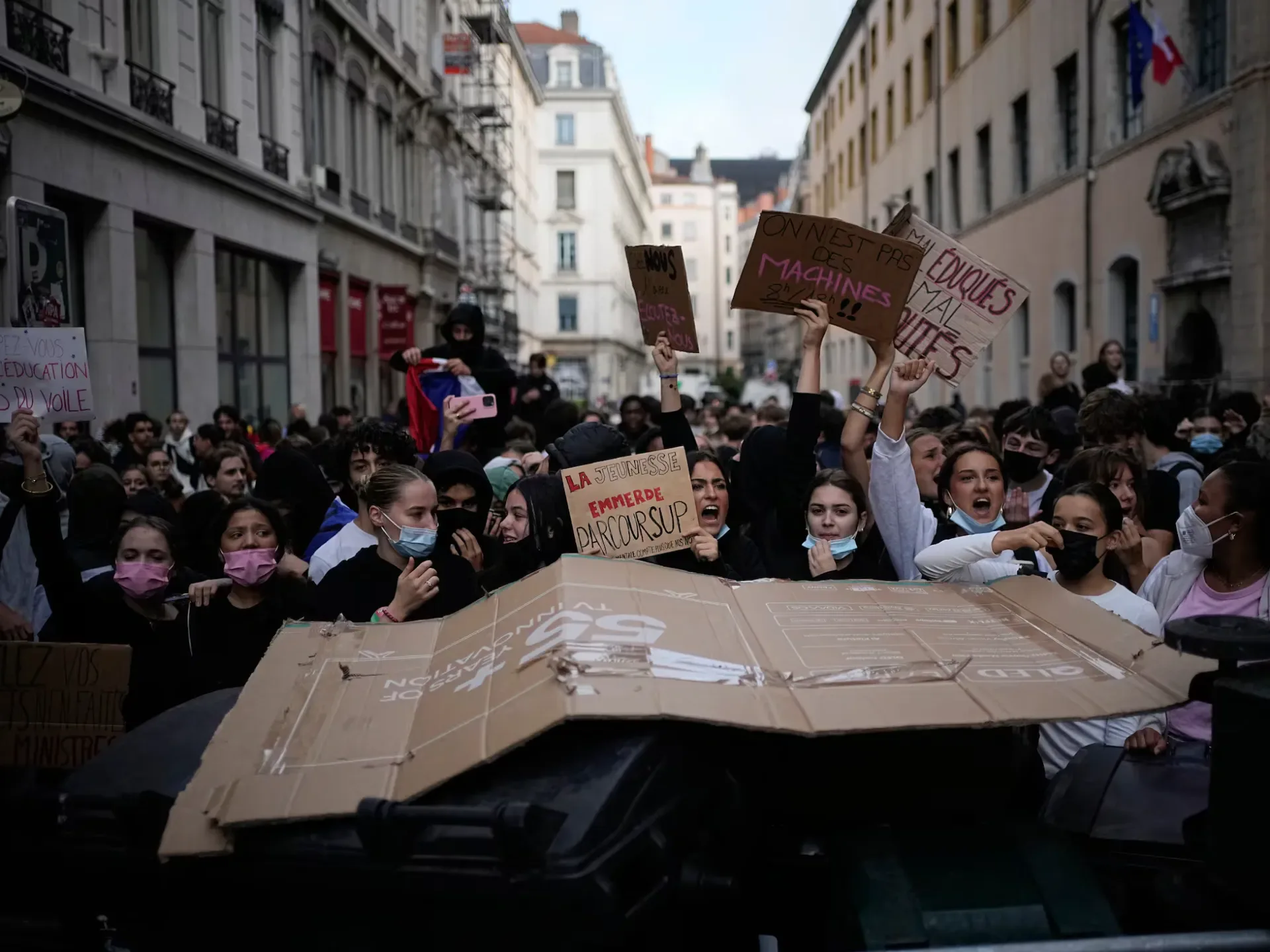 Francia vive una movilización estudiantil que ya salió de las aulas