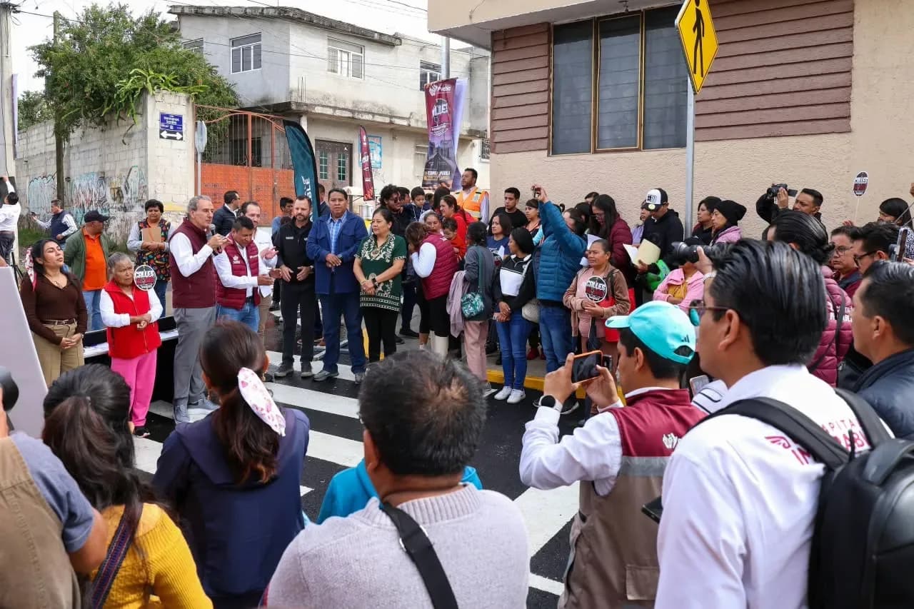 Más de 2 mil 900 habitantes estrenan vialidades rehabilitadas por el Ayuntamiento de Puebla