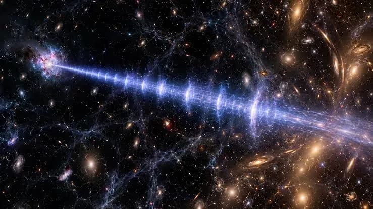 Detectan una señal de radio que viajó por gran parte de la historia del universo