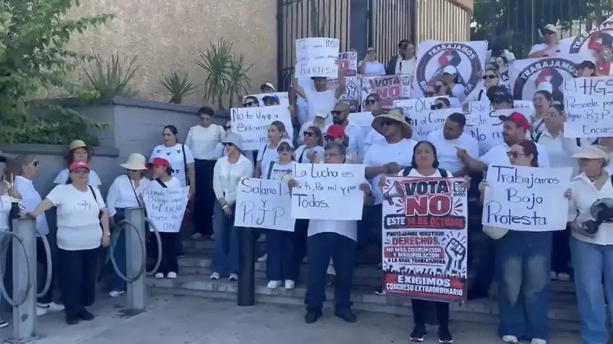 Trabajadores del IMSS mantienen protestas por salario, condiciones laborales y falta de insumos