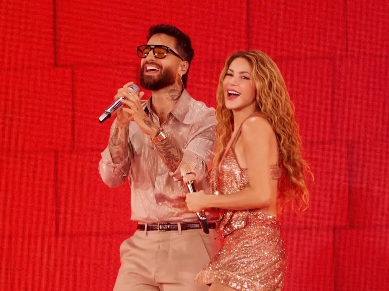 Maluma sorprendió a los fans de Shakira al aparecer en su concierto en Madrid