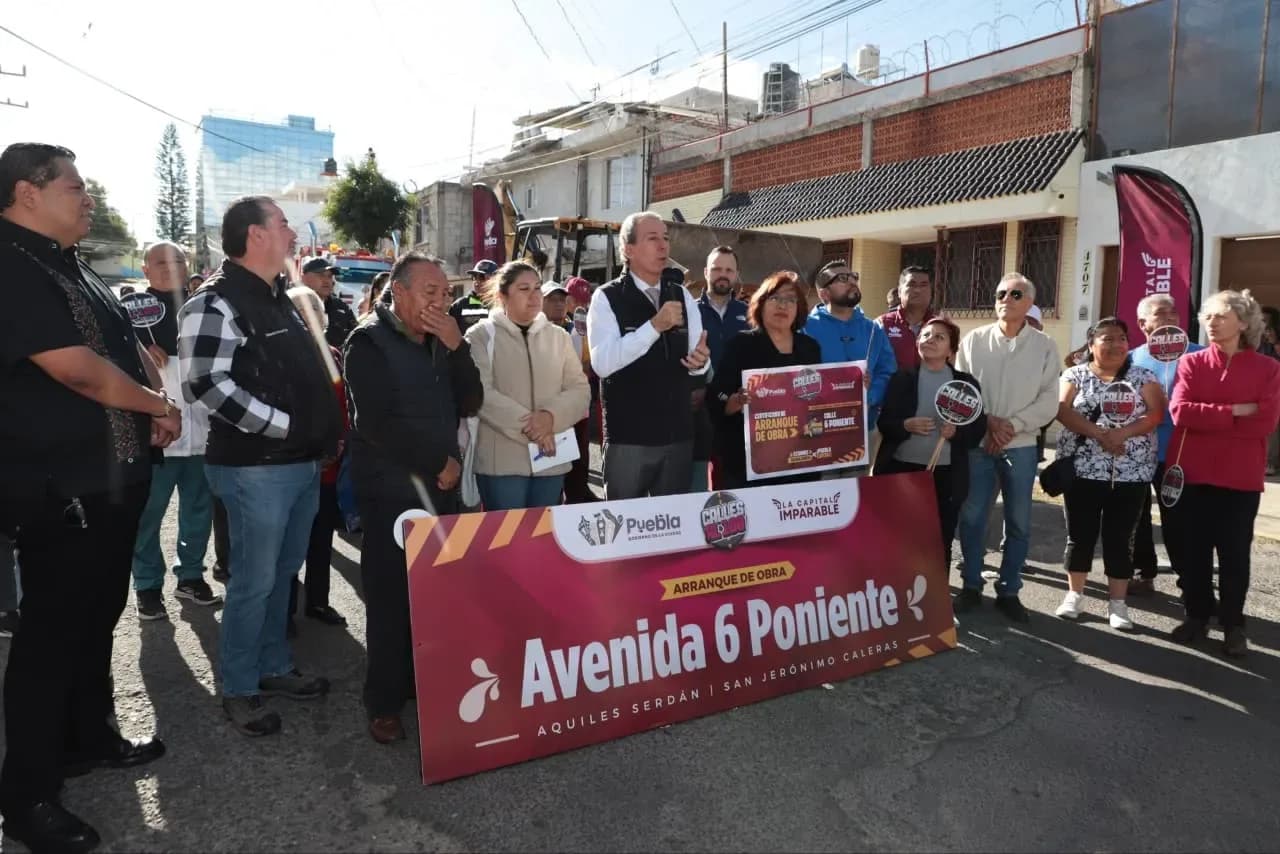 Más de 11 mil habitantes serán beneficiados con obra del Ayuntamiento de Puebla en San Jerónimo Caleras