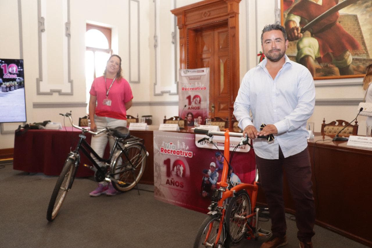 Presenta Gobierno de la Ciudad actividades en conmemoración al 10mo. Aniversario de la Vía Recreativa