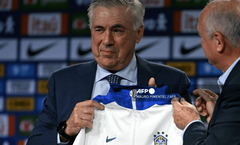 Ancelotti asume como técnico de Brasil y deja fuera a Neymar