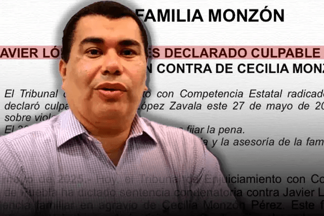 Declaran culpable a Javier López Zavala por delito de violencia familiar