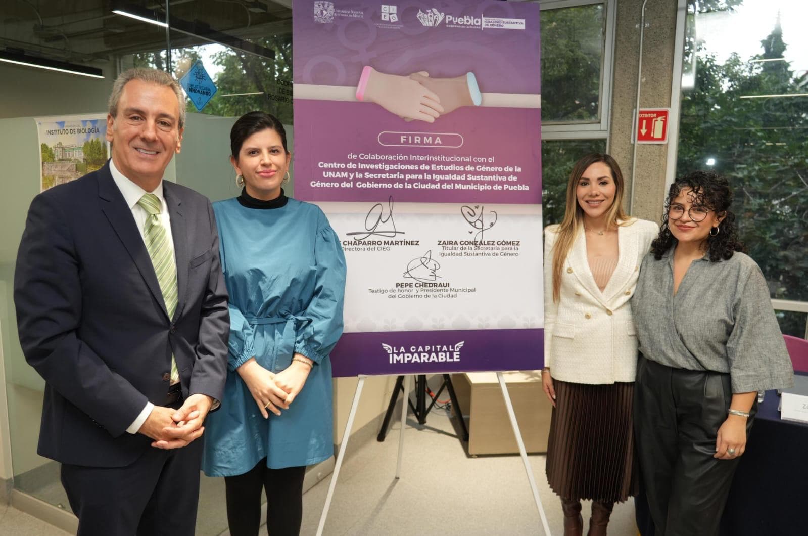 Puebla firma convenio inédito con el CIEG de la UNAM para fortalecer la igualdad y la cultura de paz