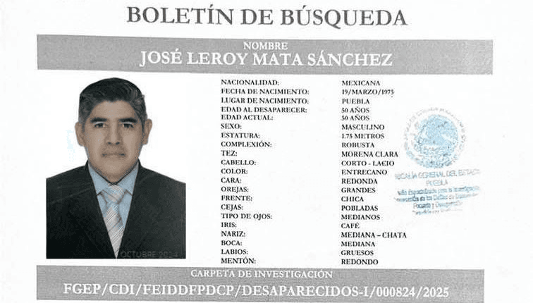 Emiten ficha de búsqueda para localizar a ciclista desaparecido en Cholula