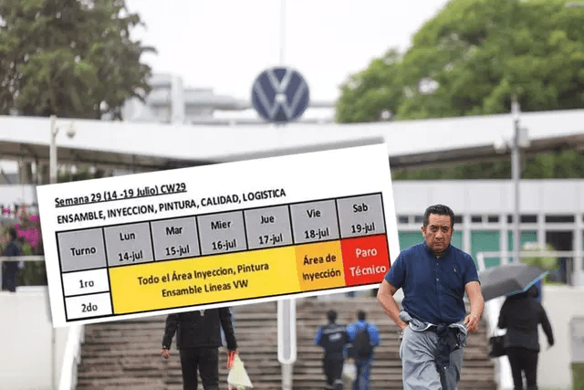 Se proyecta paro técnico de una semana en Volkswagen
