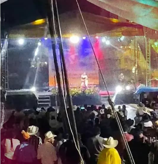 Presidente municipal de Olintla organiza evento del Día del Padre con strippers en plaza pública