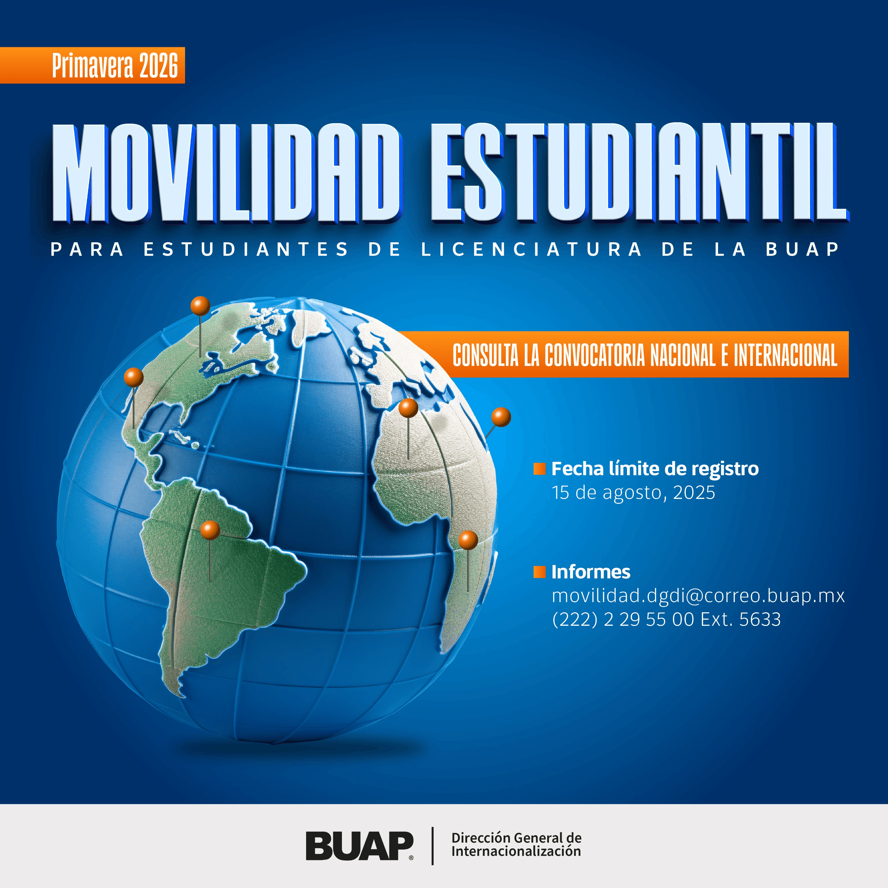 Postúlate ya a movilidad BUAP para estudiar en el extranjero