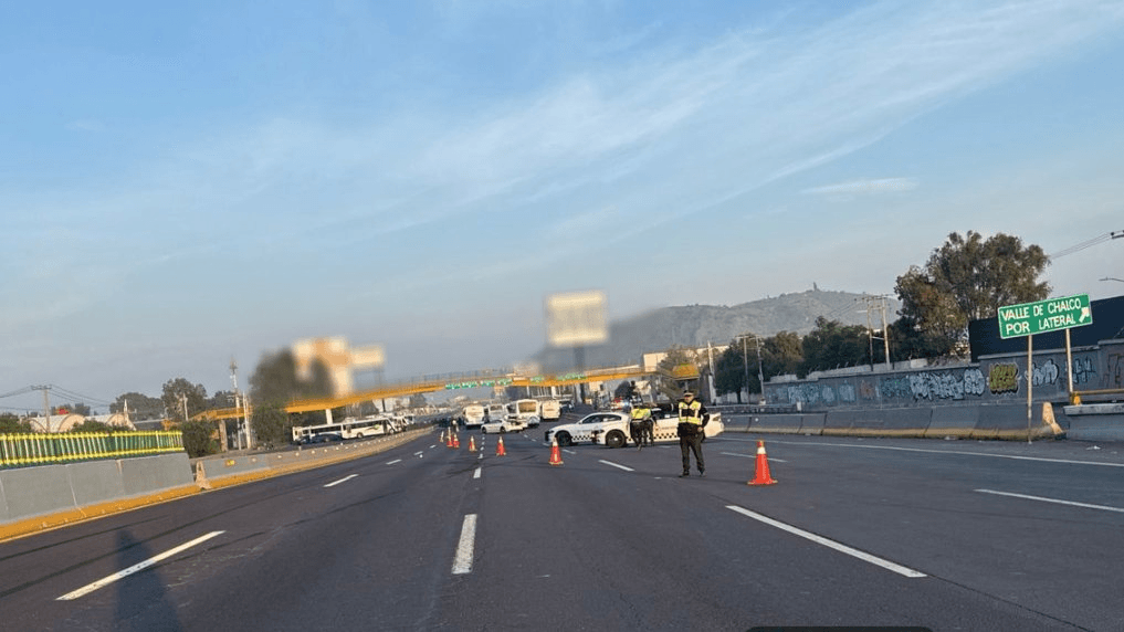 Liberan la autopista México-Puebla tras casi 4 horas de bloqueo