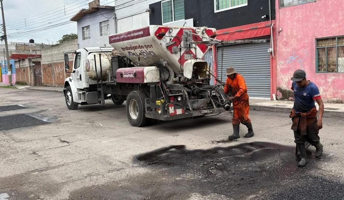 Campaña Capitalina Bacheando Puebla, un programa integral de mantenimiento vial