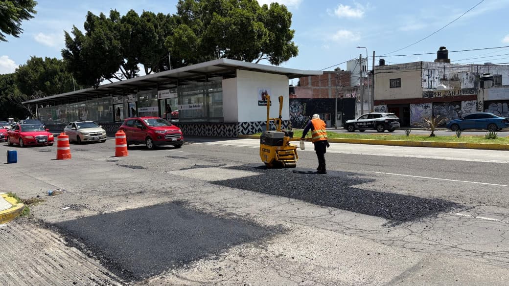 Campaña Capitalina Bacheando Puebla: transformación de vialidades