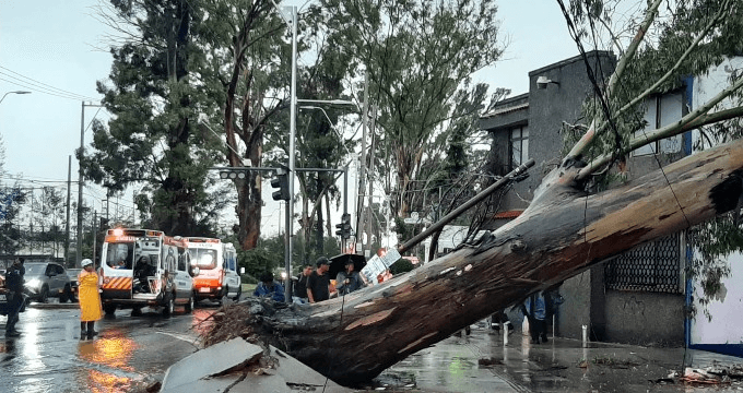 Fuertes lluvias rompen récord en Ciudad de México
