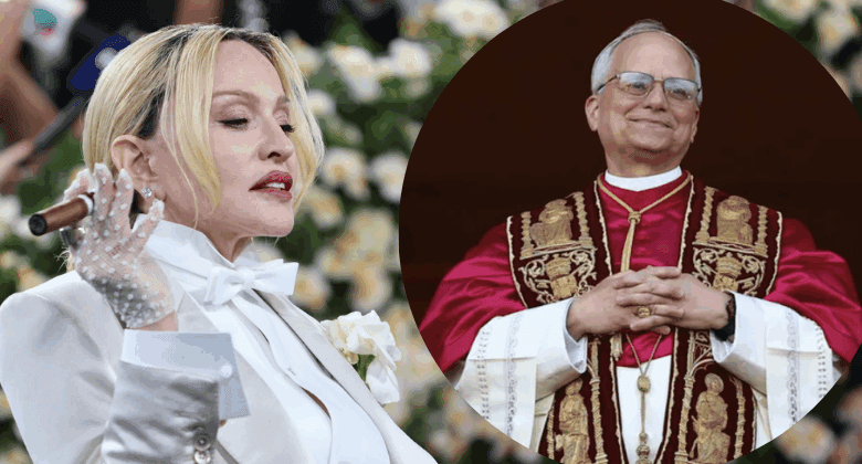 Madonna le pide a León XIV que “lleve su luz a los niños de Gaza”