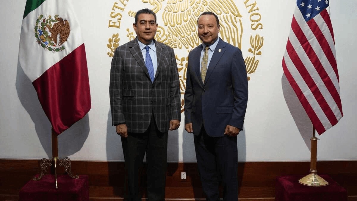 Sergio Salomón se reúne con titular de la CBP de Estados Unidos