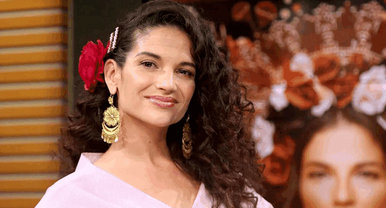 Natalia Jiménez vino a Puebla para comer chiles en nogada