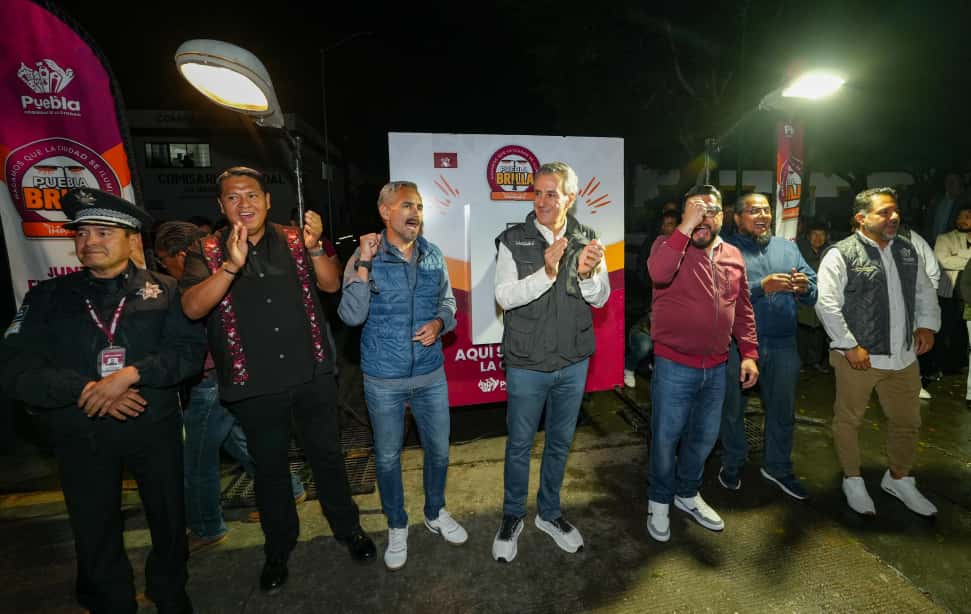Puebla Brilla en San Jerónimo Caleras: Pepe Chedraui inaugura modernización de 618 luminarias LED