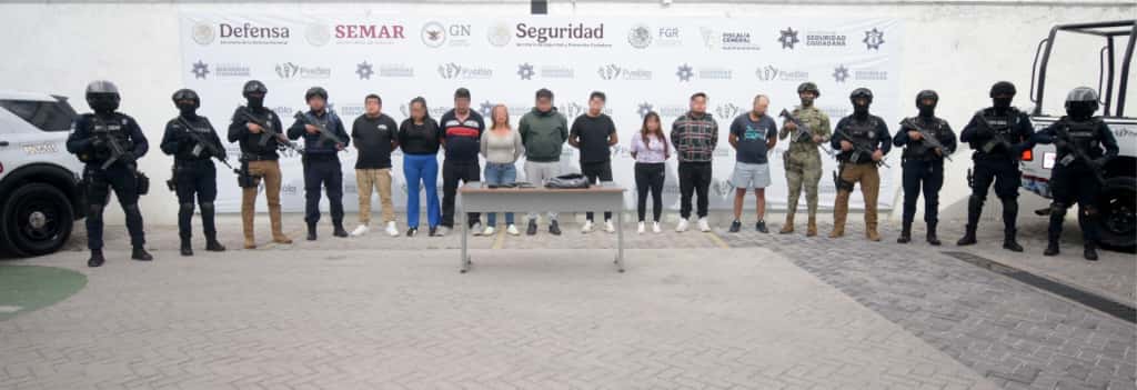 SSC asegura a nueve personas armadas y con inhibidores de señal en Puebla capital