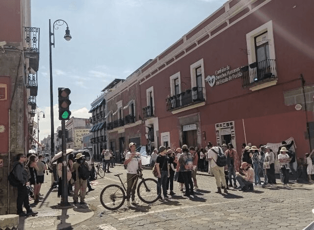 Protestan en Puebla por mexicanos detenidos en Israel