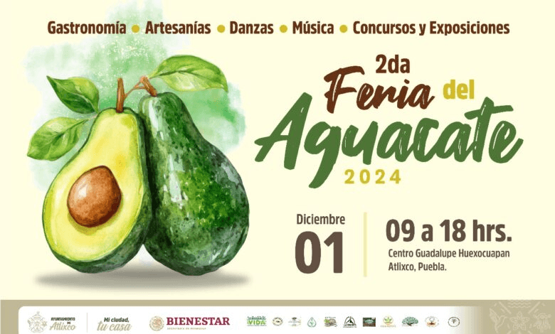 Anuncian gran feria del aguacate en Atlixco