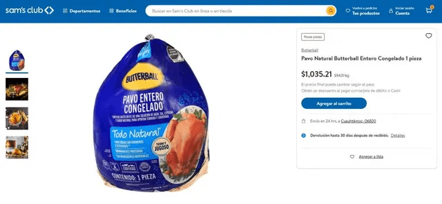 Pavo para Año Nuevo: así quedan los precios en supermercados