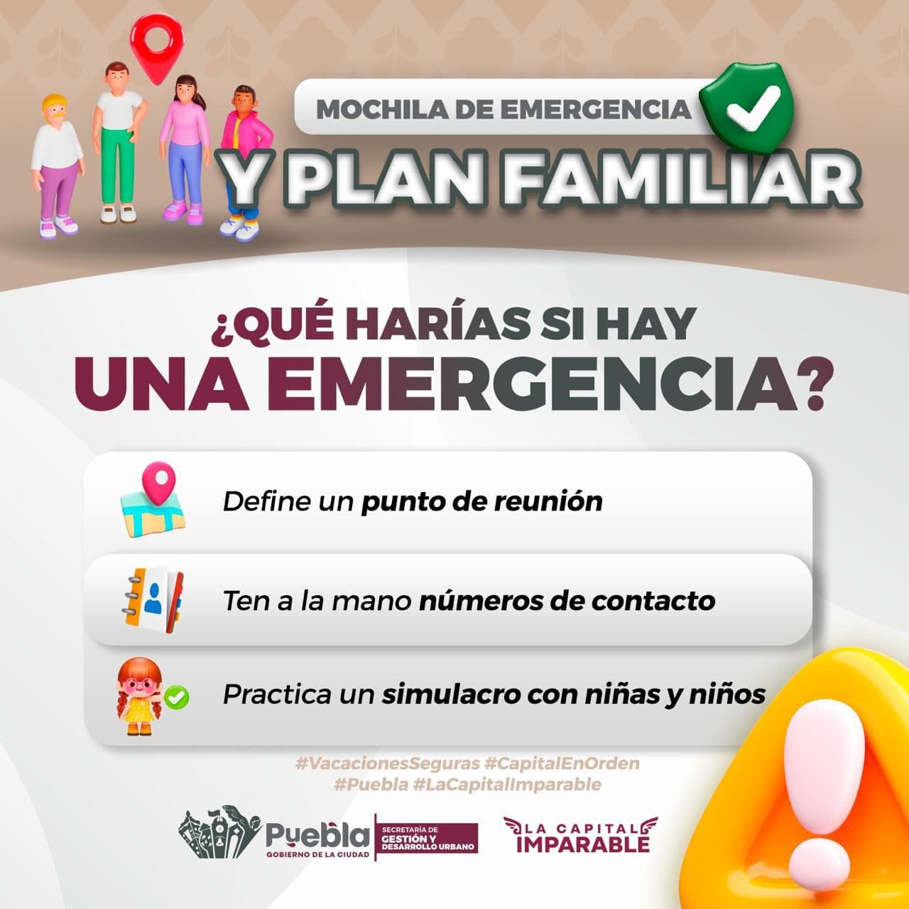 Prevención en el hogar, instrumento clave para unas vacaciones seguras para niñas y niños: Gobierno de la Ciudad