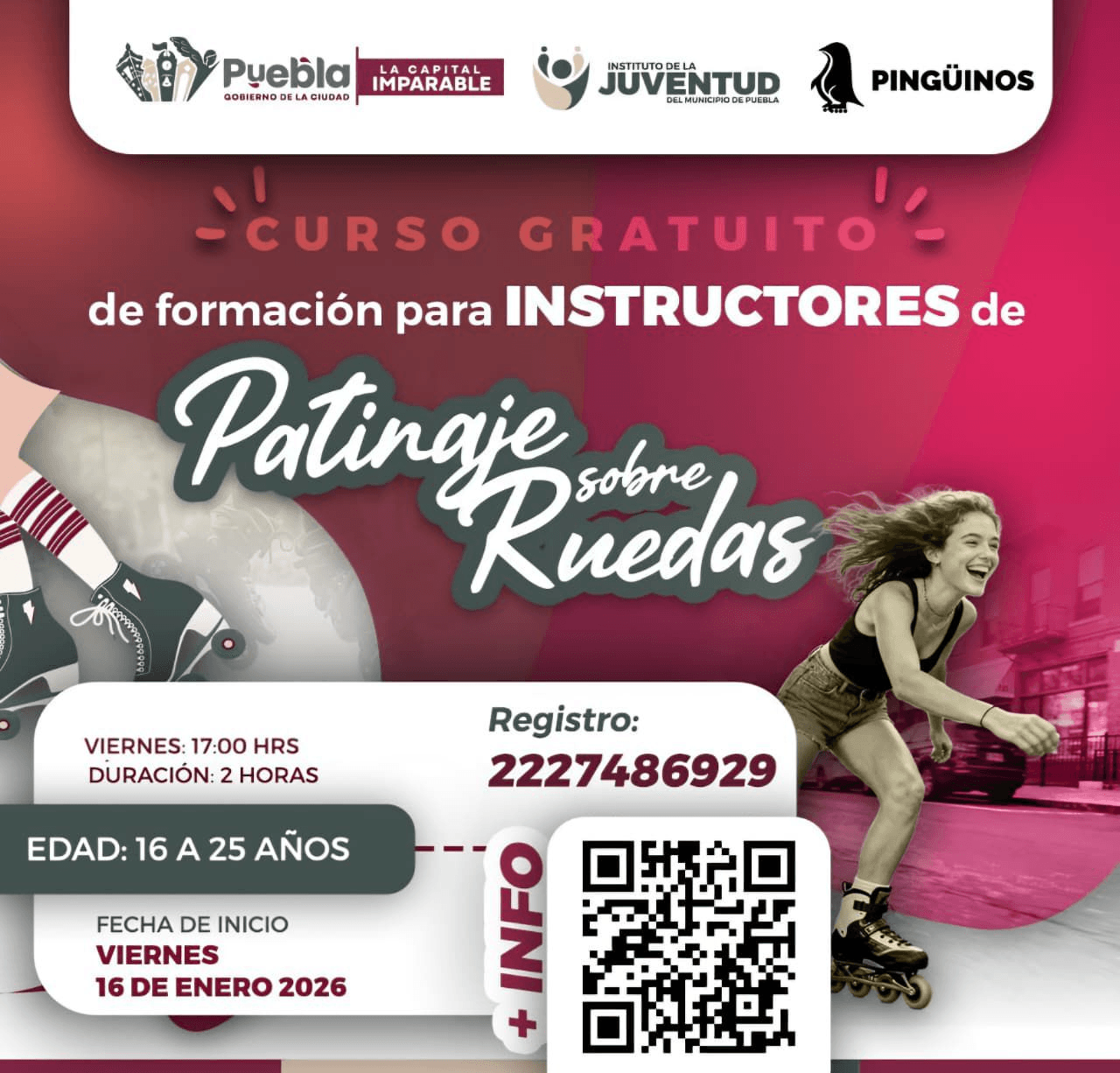 Impulsa Gobierno de Pepe Chedraui curso para instructoras e instructores de patinaje sobre ruedas