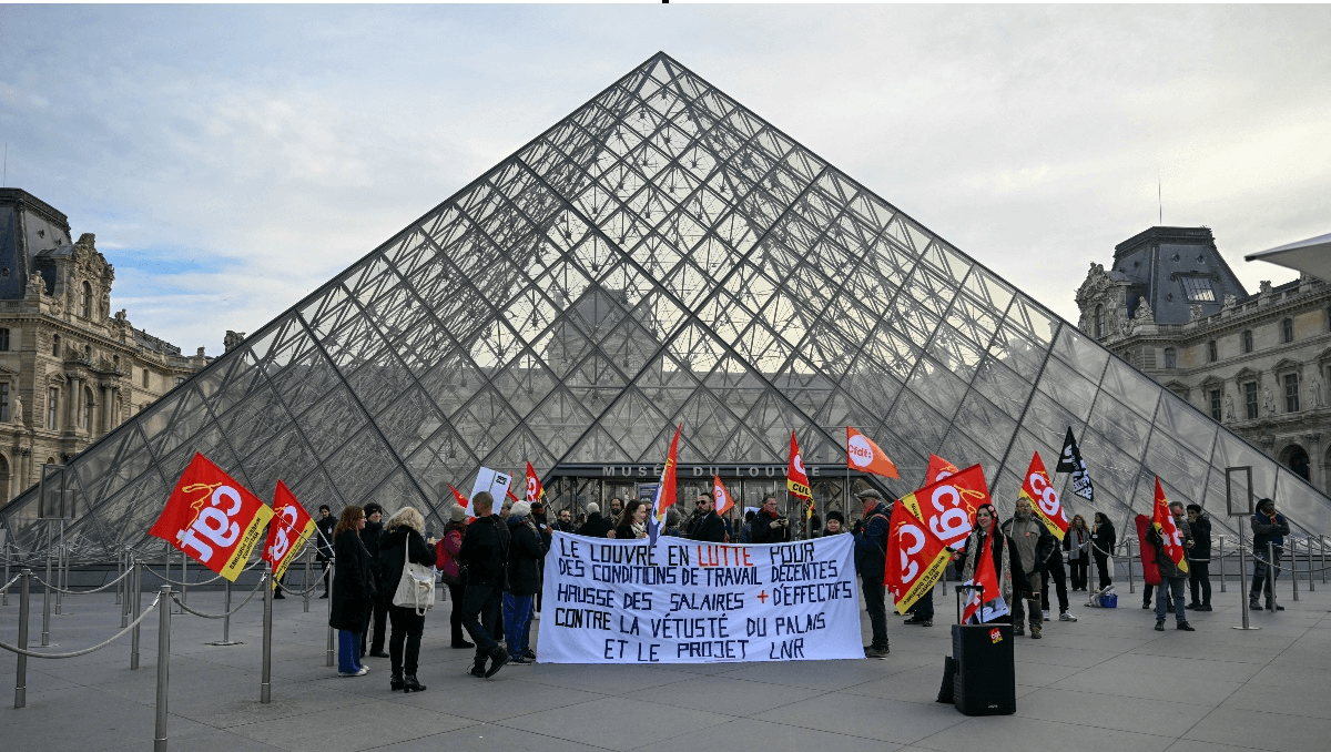 Museo del Louvre cierra de nuevo puertas por huelga